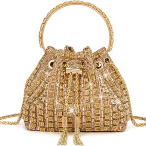 Sparkly Diamond Evening Bag Clutch Purses for Women Rhinestone Purse Glitter Handbag for Party Prom Cocktail Wedding